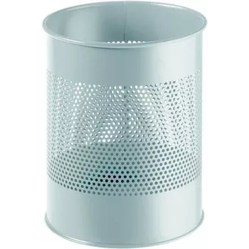 DURABLE Metalinė šiukšliadėžė 15L apvali perforuota juoda 331010