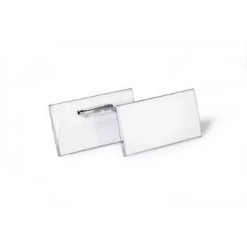 DURABLE vardinė kortelė 40x75 mm su smeigtuku, 100 vienetų 800119