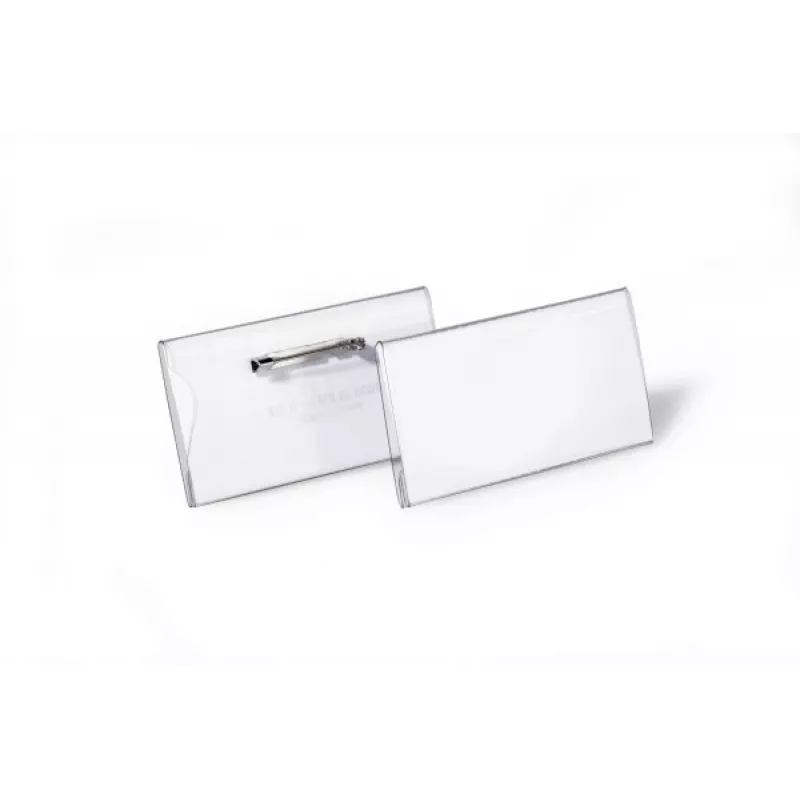 DURABLE vardinė kortelė 40x75 mm su smeigtuku, 100 vienetų 800119