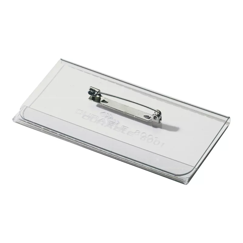 DURABLE vardinė kortelė 40x75 mm su smeigtuku, 100 vienetų 800119