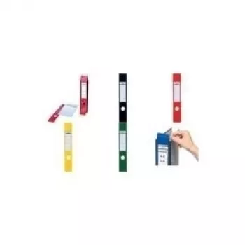 DURABLE ORDOFIX® lipdukai segtuvų nugarėlėms, savaime lipnūs, 40x390 mm, balti, 10 vnt. (809103)