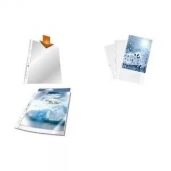 DURABLE PREMIUM A4 perforuoti kišenės Crystal Clear, 50 vnt. 268219