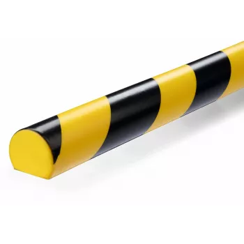 Durable S32R Grindinių kabelių apsauga, PVC, juoda/geltona, apvali, 1000 mm
