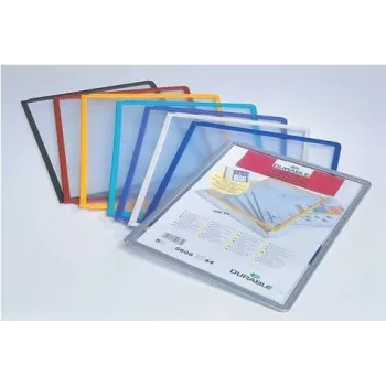 DURABLE SHERPA PANEL A4 informacinis skydelis, 5 vnt., juodas rėmas, 560604