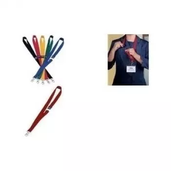 DURABLE Textile Lanyard 20 su karabinu, juodas, 10 vnt. 813707