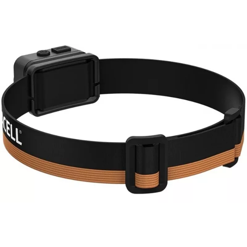 Duracell DH700R Įkraunamas LED žibintuvėlis ant galvos, 700 liumenų, judesio jutiklis, IPX4, juoda/oranžinė