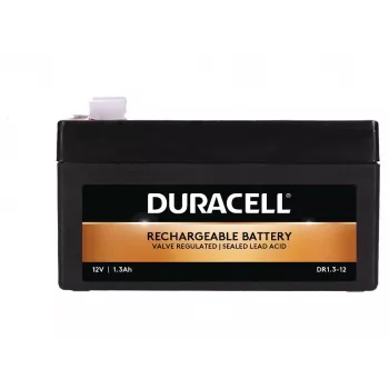 Duracell DR1.3-12 12V 1.3Ah VRLA baterija – priežiūros nereikalaujanti AGM