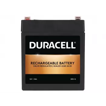 Duracell DR5-12 12V 5Ah VRLA įkraunama baterija – sandarus švino rūgšties akumuliatorius, AGM, nereikalaujantis priežiūros