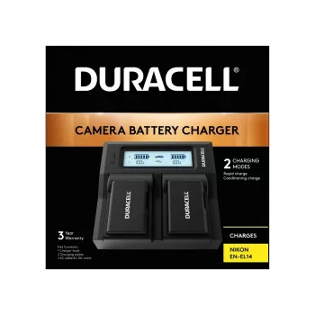 Duracell LED Dual DSLR akumuliatorių įkroviklis, skirtas Canon LP-E6 / LP-E6N / LP-E6NH