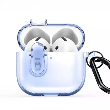 Dux Ducis Apple AirPods 4 PECL Series PC+TPU Dangtelis su Kabliuku Mėlynas