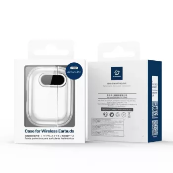 Dux Ducis Apple AirPods 4 PECL Series PC+TPU dangtelis su kabliuku Rožinis