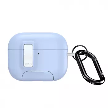 Dux Ducis Apple AirPods Pro 3 PECQ Series PC+TPU Dangtelis su Kabliuku Baltai Mėlyna