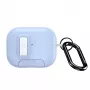 Dux Ducis Apple AirPods Pro 3 PECQ Series PC+TPU Dangtelis su Kabliuku Baltai Mėlyna