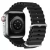 Dux Ducis Silikoninis dirželis, skirtas Apple Watch 42/44/45/46/49mm, juodas