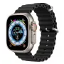 Dux Ducis Silikoninis dirželis, skirtas Apple Watch 42/44/45/46/49mm, juodas