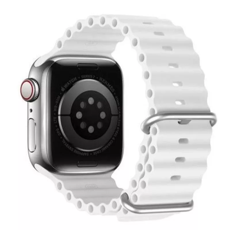 Dux Ducis Silikoninis dirželis, skirtas Apple Watch 42/44/45/46/49 mm, baltas