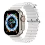 Dux Ducis Silikoninis dirželis, skirtas Apple Watch 42/44/45/46/49 mm, baltas
