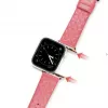 Dux Ducis Dirželis iš natūralios odos, skirtas Apple Watch Series 7/6/5/4/3/2/SE (38/40/41 mm) – raudonas