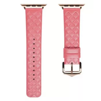 Dux Ducis Dirželis iš natūralios odos, skirtas Apple Watch Series 7/6/5/4/3/2/SE (38/40/41 mm) – raudonas
