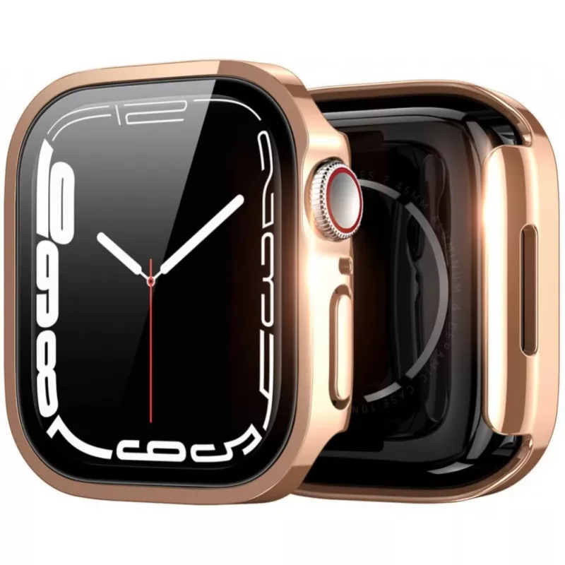 Dux Ducis Hamo Apple Watch Series 7/8/9 Dėklas (PC) 45mm Rožinis Auksas