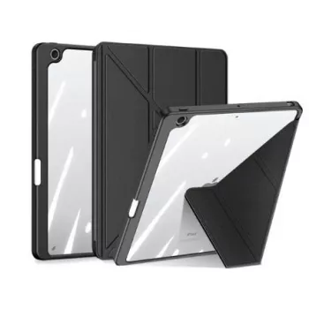Dux Ducis Magi Case for iPad 10.9 2022 (10th Generation) Cover with Stylus Holder Smart Cover Stand Black