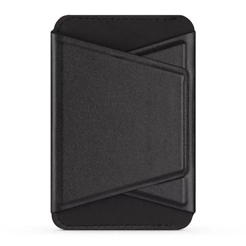 Dux Ducis Magnetinis PU odinis dėklas su pinigine ir stovu, skirtas Apple iPhone 13 Pro Max – juodas