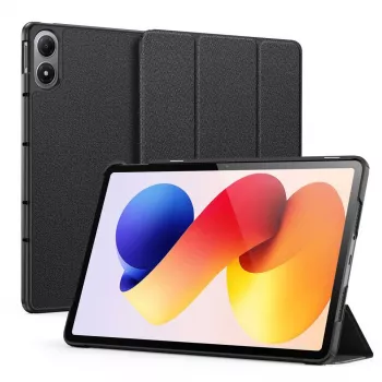 Dux Ducis Redmi Pad 2 Pro Domo Series Tri-fold Stand PU Leather Tablet Cover Black