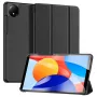 Dux Ducis Domo Series trijų dalių stovo PU odos planšetinio kompiuterio dangtelis, skirtas Redmi Pad SE 8.7, juodas