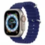 Dux Ducis Silicone Sport Band for Apple Watch 45/44/42mm - Navy Blue