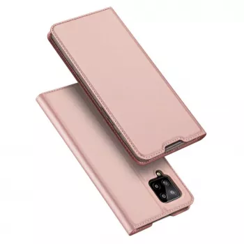 DUX DUCIS Skin Pro Flip Case, skirtas Samsung Galaxy A54 5G, rožinė, PU oda su kortelių kišene ir stovu