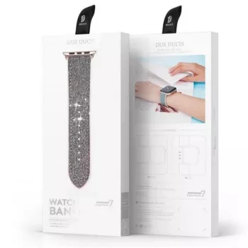 Dux Ducis Nerūdijančio plieno apyrankė su grandimis, skirta Apple Watch 38/40/41 mm – sidabrinė
