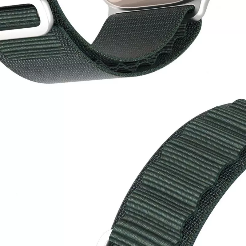 Dux Ducis Strap GS Version sportinis dirželis su sagtimi, skirtas Apple Watch 42/44/45/49 mm – žalias