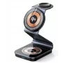Duzzona W21 3-in-1 15W belaidis įkrovimo stovas (Qi2 sertifikuotas) juodas