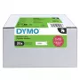 DYMO D1 etiketinė juosta 9 mm x 7 m, juoda ant baltos (10 vnt. pakuotė)