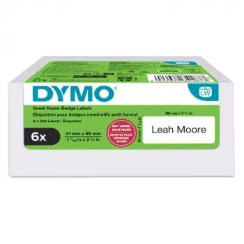 DYMO LabelWriter vardinių kortelių etiketės, 89 x 41 mm, baltos, nuimamos, 300 vnt. (2234187)