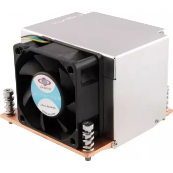 Dynatron R-5 1U aktyvus procesoriaus aušintuvas Intel LGA1150/1151/1155/1156/1200/1700, varinis pagrindas, PWM ventiliatorius
