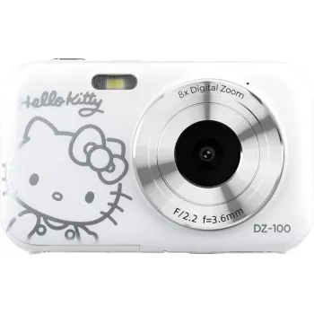 DZ-100 Hello Kitty White nešiojamas garsiakalbis su 3,5 mm lizdu, 2W RMS, USB maitinimas