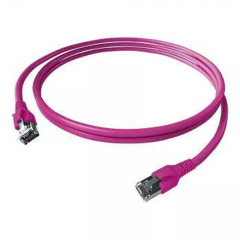 EASYLAN FlexBoot Cat.6 S/FTP jungiamasis laidas, violetinis, 1,0 m
