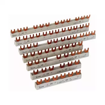 Eaton EVG-3PHAS/9MODUL 3 fazių šukos, 10 mm², 9 moduliai, 63 A, 400 V, šakutės tipo, visiškai izoliuotos, pilkos