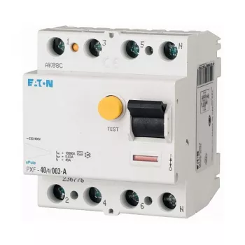 Eaton PXF-25/4/003-A liekamosios srovės grandinės pertraukiklis (RCCB), 25 A, 4 polių, 30 mA, A tipo