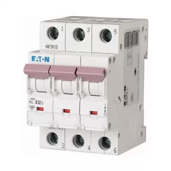 Eaton PXL-B32/3 Miniatiūrinis grandinės pertraukiklis 32A 3-polių B charakteristika 6kA