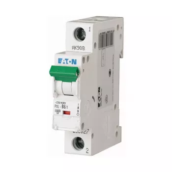 Eaton PXL-B6/1 miniatiūrinis automatinis jungiklis, 6A, 1 polių, B charakteristika (236027)
