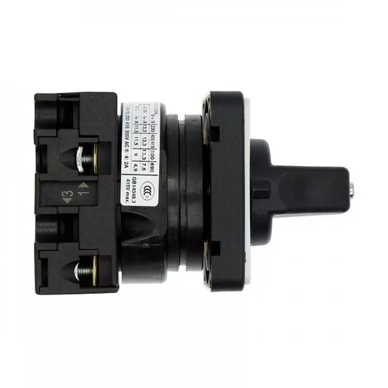 Eaton T0-1-15431/E 1 poliaus kumštelinis jungiklis 20A, 690V AC, juodas/pilkas, priekinis montavimas, IP65