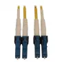 Eaton Tripp Lite Series N370X-01M 400G Duplex Singlemode 9/125 OS2 perjungiamo poliškumo šviesolaidinis kabelis (LC/UPC M/M, 1m, LSZH, geltonas)