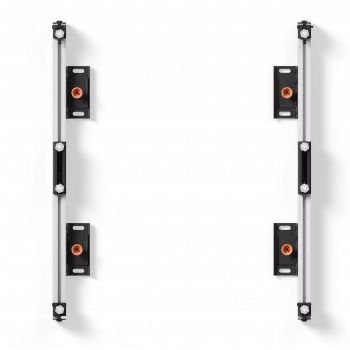 EDBAK ULS2337 Universal LED System 2 spintelėms 600 x 337.5 mm | Juoda