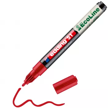 Edding 51 EcoLine dažų markeris raudonas 1-2 mm 4-51-002