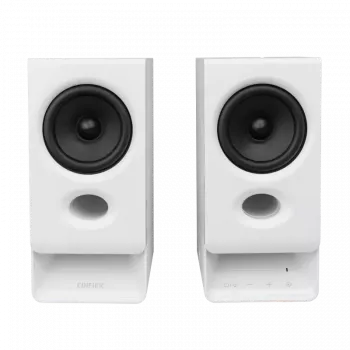 Edifier R20BT kompaktiniai Bluetooth 2.0 garsiakalbiai su aplinkos šviesa, balti