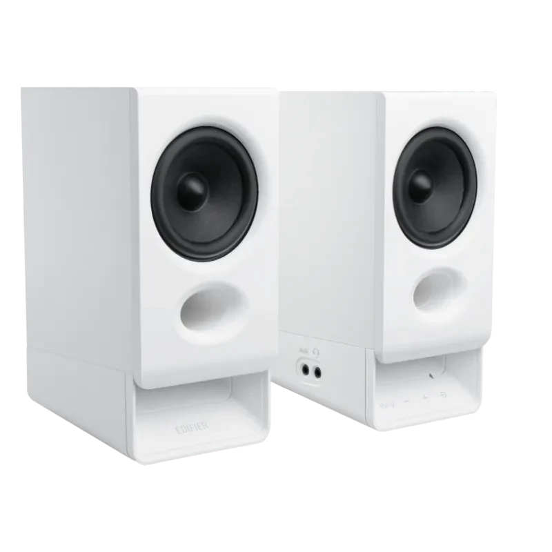 Edifier R20BT kompaktiniai Bluetooth 2.0 garsiakalbiai su aplinkos šviesa, balti