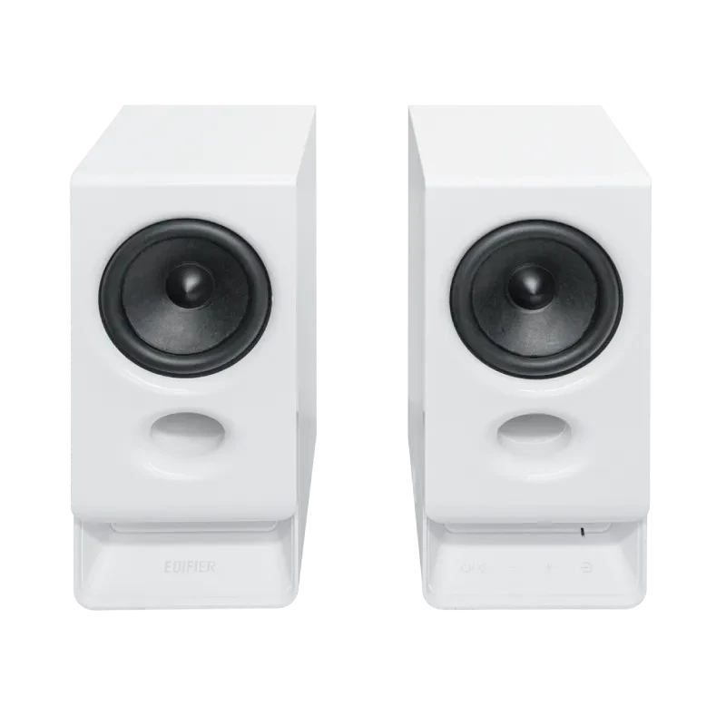 Edifier R20BT kompaktiniai Bluetooth 2.0 garsiakalbiai su aplinkos šviesa, balti