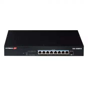 Edimax Pro TGS-3109PLX 9 prievadų interneto išmanusis multi-gigabit PoE++ komutatorius su 8x 2.5G ir 1x 10G SFP+
